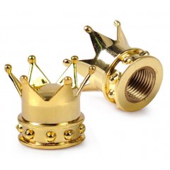 Trik Topz Gold Crown Valve Caps