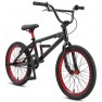SE Ripper 20" BMX Bike Stealth Mode Black Red