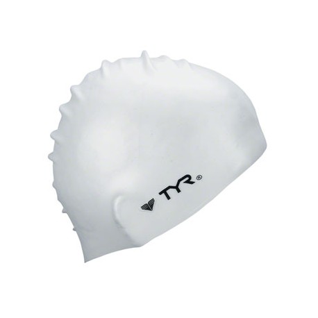 TYR Wrinkle-Free Silicon Swim Cap, Yellow