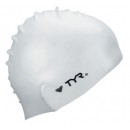 TYR Wrinkle-Free Silicon Swim Cap, White