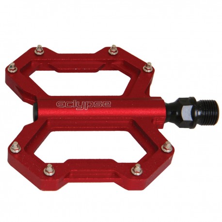 Eclypse Cutting Blade 9/16 inch BMX/Platform Bicycle Pedal - Pair (Red)
