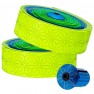 Supacaz Super Sticky Kush Bar Tape Neon Green Blue Yellow