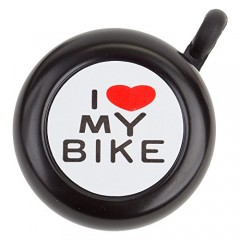 I Love My Bike Bicycle Bell Black